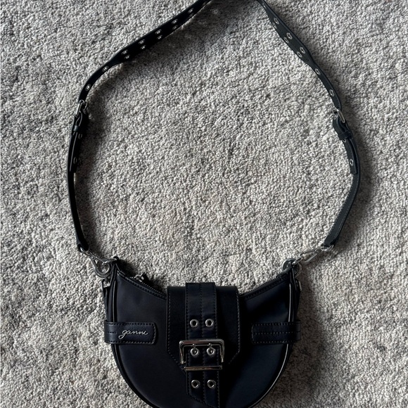 GANNI Black Bucky Small Crossbody Bag - Picture 3 of 6